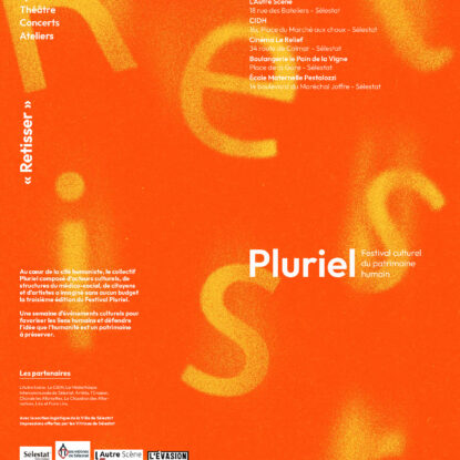 Festival PLuriel du 20 au 27/03 à SELESTAT : image à la une