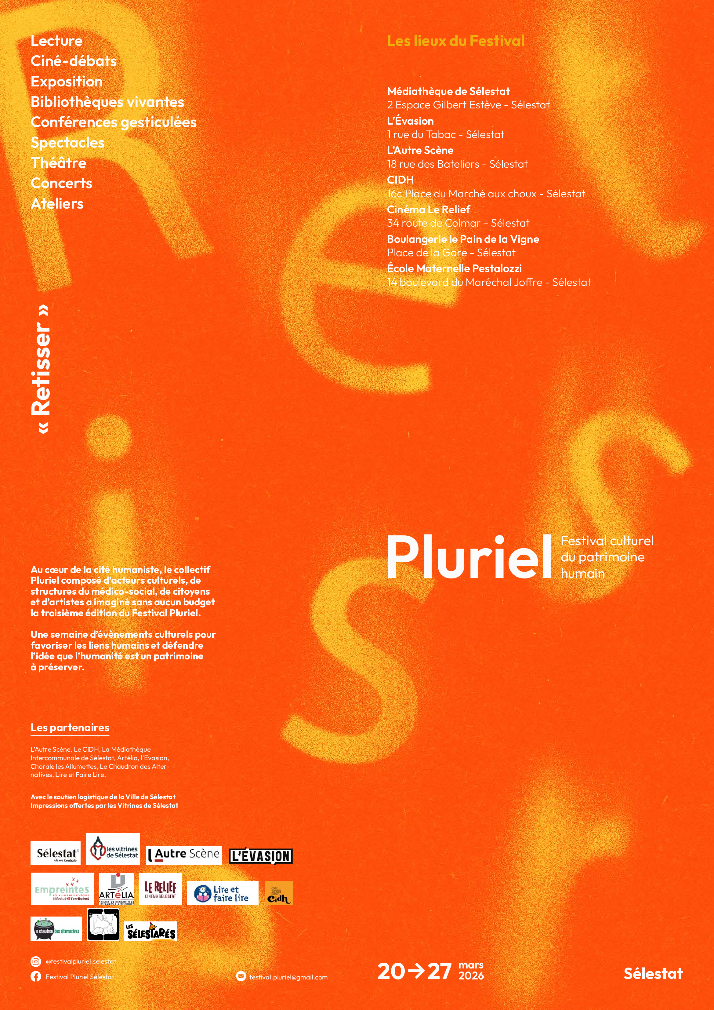 Festival PLuriel du 20 au 27/03 à SELESTAT : Image à la une